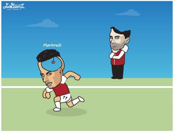 番邦漫画恶搞：目下的阿尔特塔和马丁内利😅😅😅