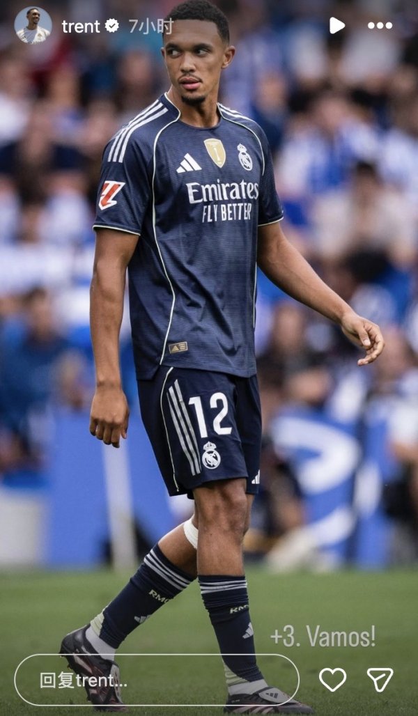 十东谈主应战客场全身而退，阿诺德发文庆祝得手：+3，Vamos⛽️