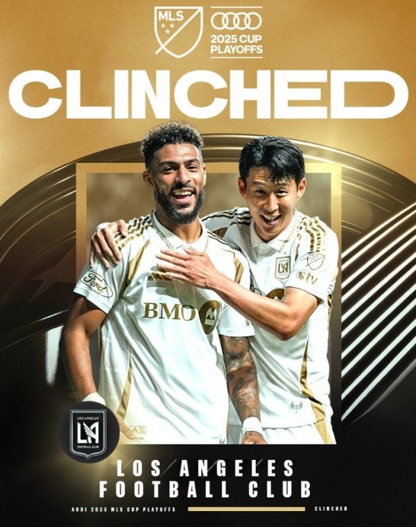 位居西区第四，好意思职联官方：洛杉矶FC已提前锁定季后赛限额