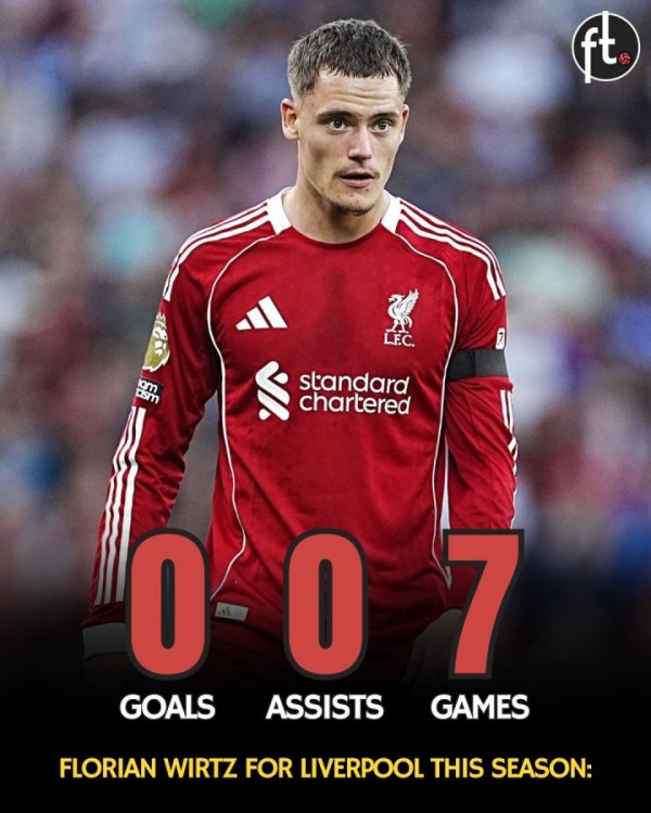 迷失！赤军1.3亿新援维尔茨7场0球0助，本场真实毫无孝敬