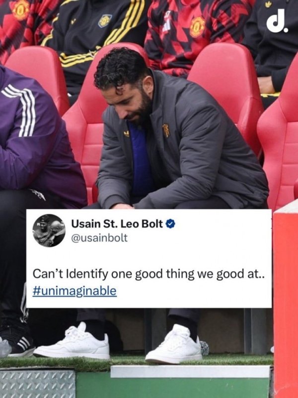 有名魔迷麻了😓曼联1-3输球，博尔特：说不出咱们擅长什么善事