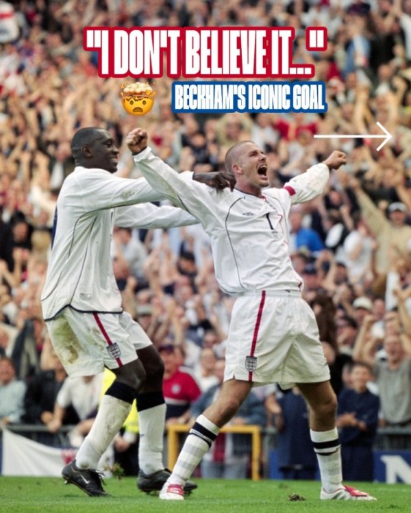 经典工夫！2001年的今天小贝自便球绝平希腊，英格兰进犯寰宇杯