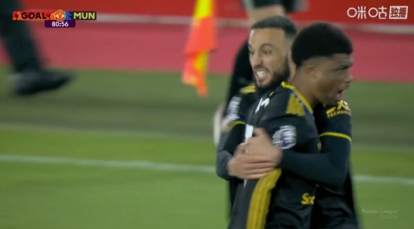 要道先生！阿玛德第81分钟凌空天下波，曼联扳平比分