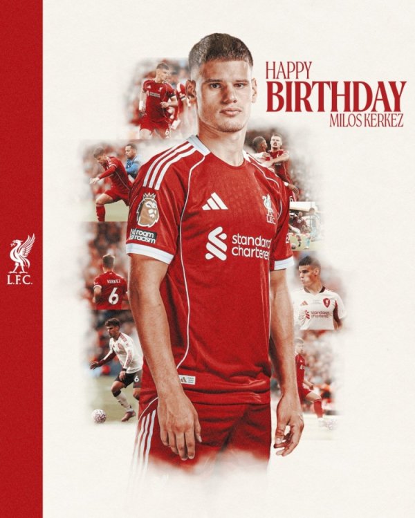 利物浦官方祝凯尔凯兹22岁诞辰骄贵，加盟以来出战15场打进1球